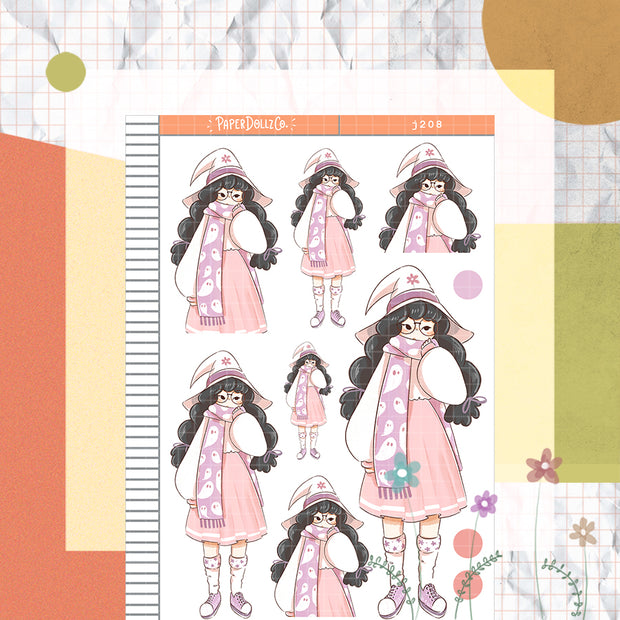Mystical C | Sorceress | Halloween Just Dolls Sticker | J208