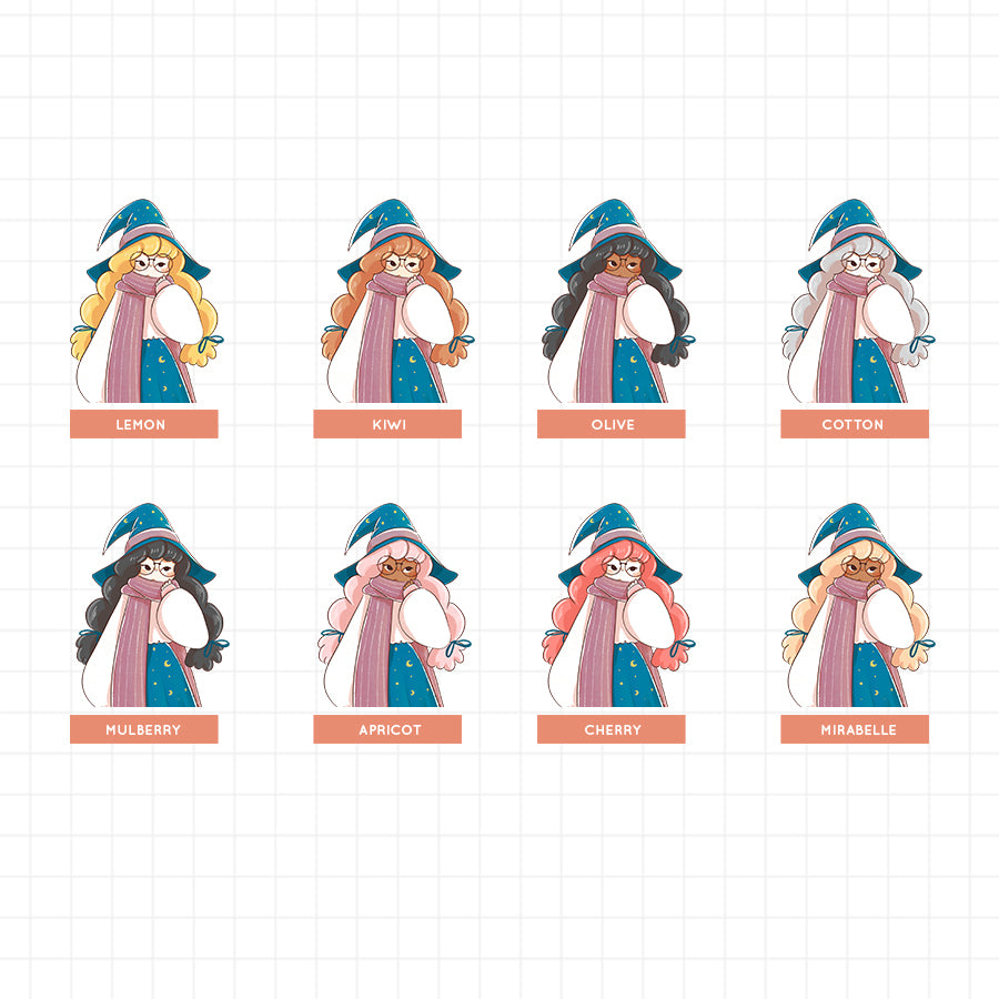 Mystical D | Sorceress | Halloween Just Dolls Sticker | J209