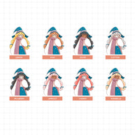 Mystical D | Sorceress | Halloween Just Dolls Sticker | J209