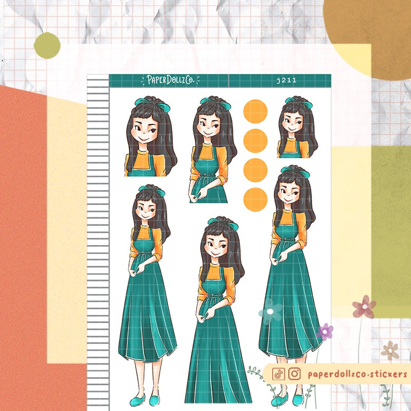 Crafty | Way out 60s | Just Dolls Sticker | J211