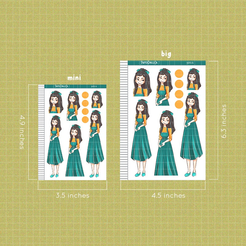 Crafty | Way out 60s | Just Dolls Sticker | J211