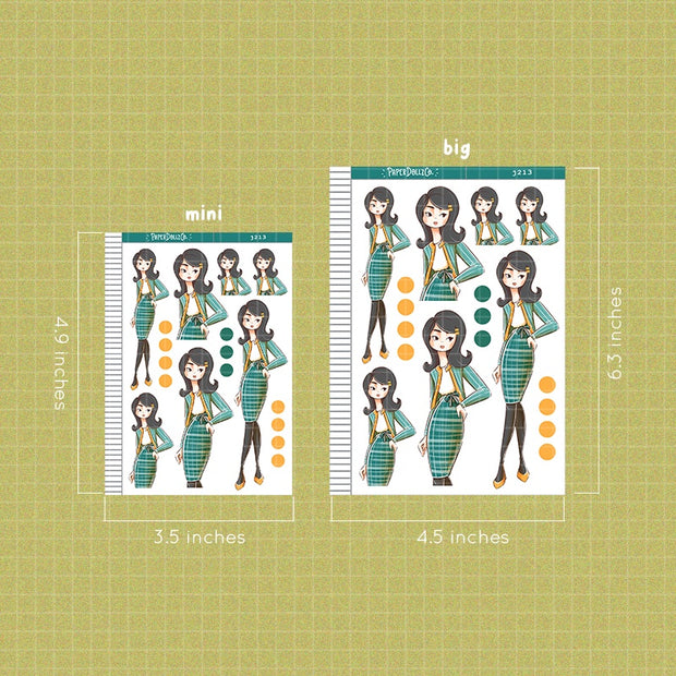 office | Way out 60s | Just Dolls Sticker | J213