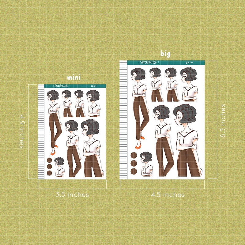60s Queen | Way out 60s | Just Dolls Sticker | J214