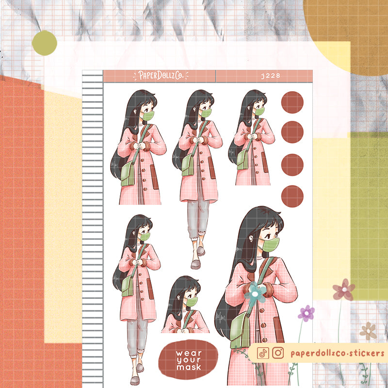 Plaid | Wear Your Mask | Just Dolls | J228