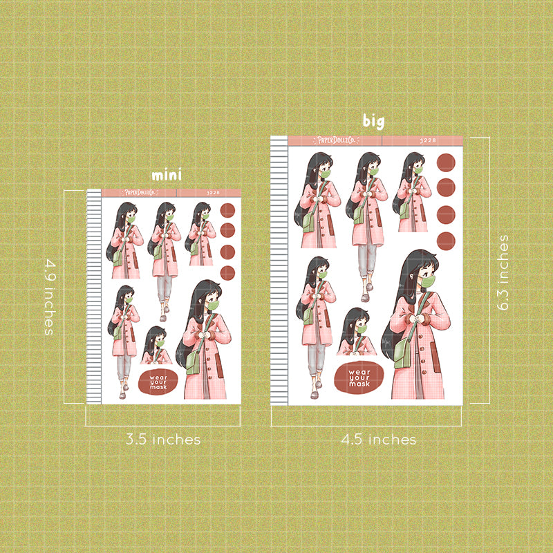 Plaid | Wear Your Mask | Just Dolls | J228