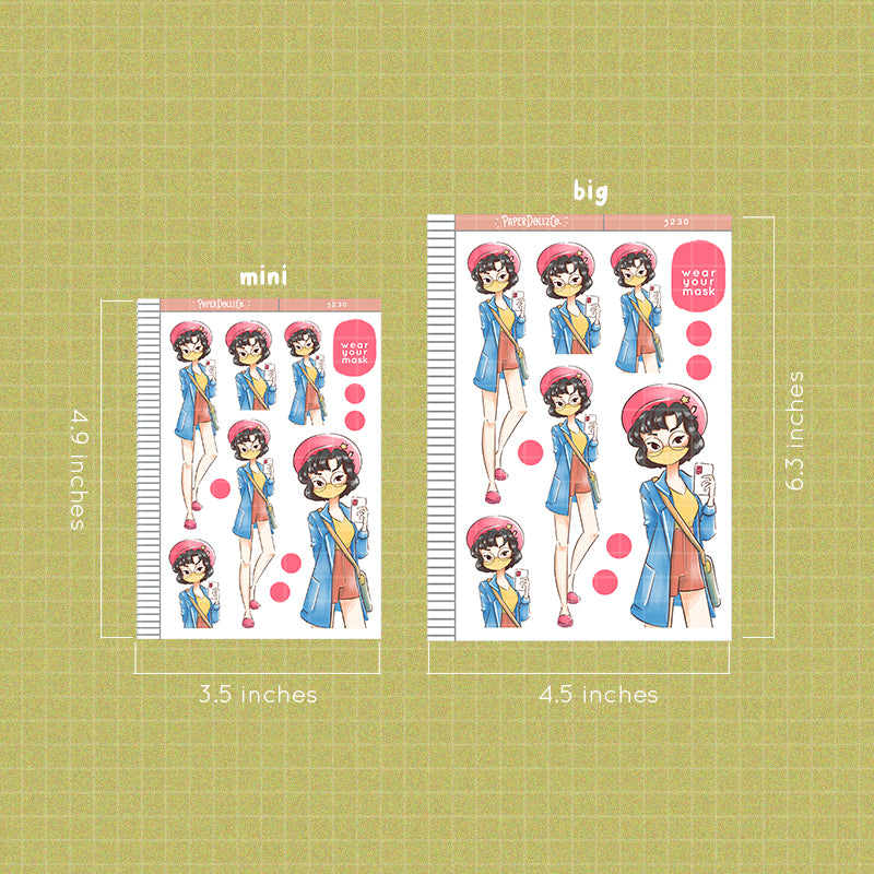 Preppy | Wear Your Mask | Just Dolls | J230