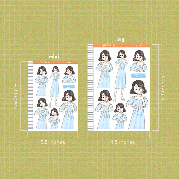 Blueberry | Wear Your Mask | Just Dolls | J246