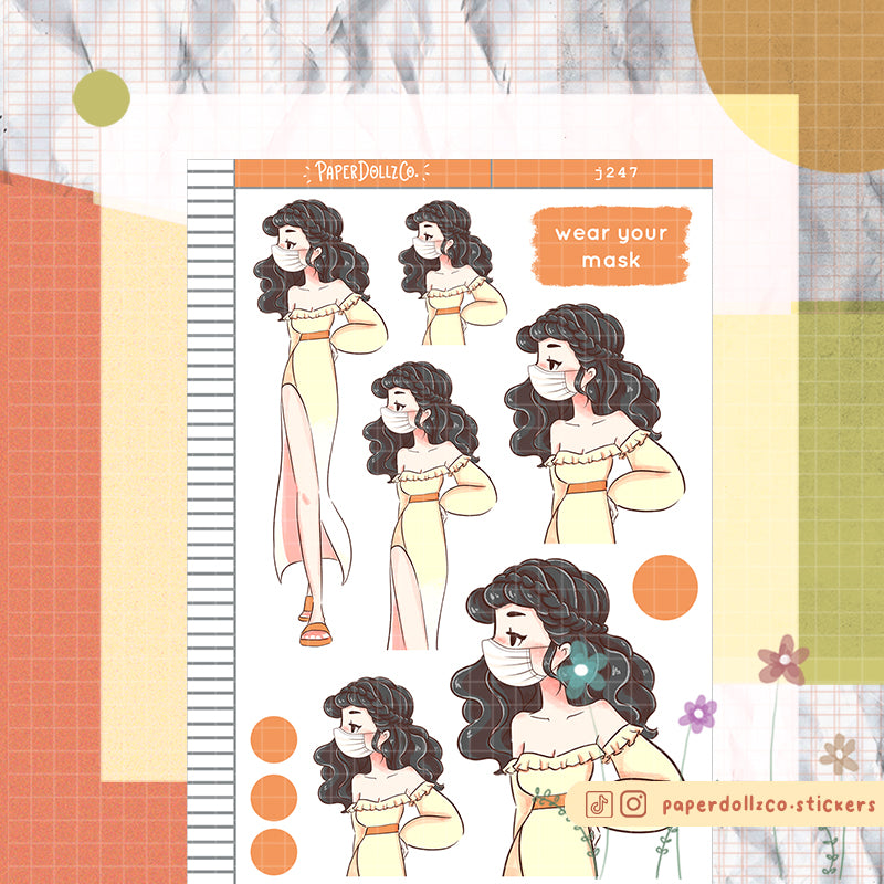 Pineapple | Wear Your Mask | Just Dolls | J247