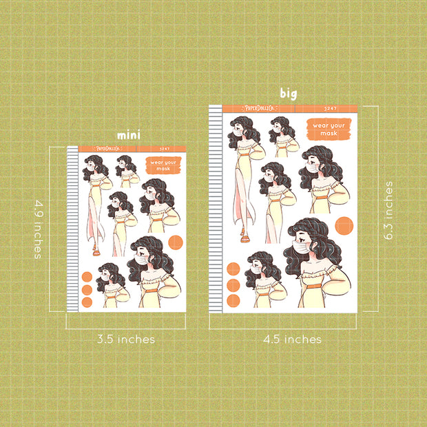 Pineapple | Wear Your Mask | Just Dolls | J247