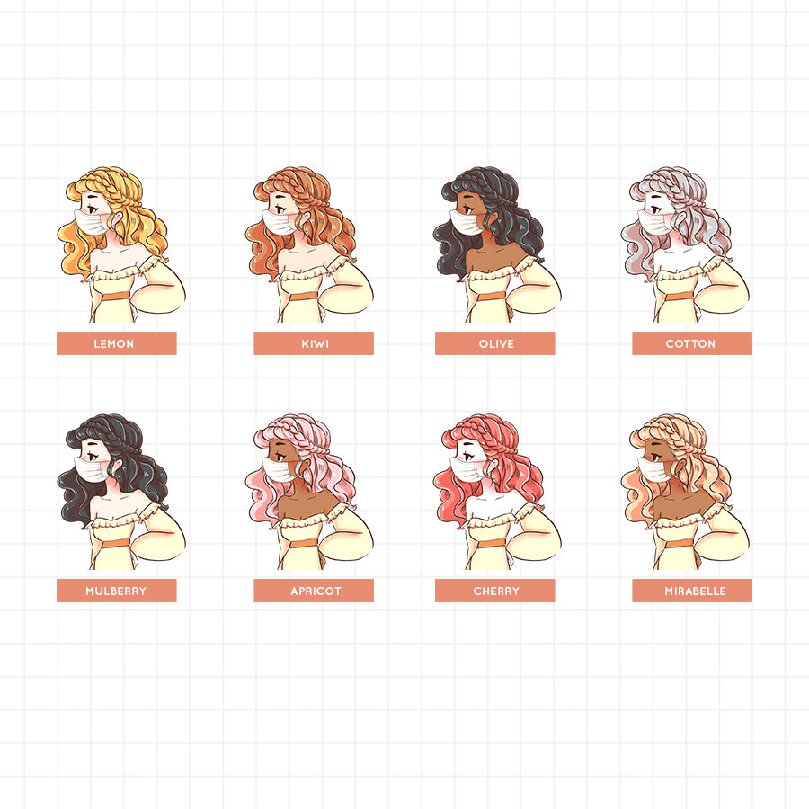 Pineapple | Wear Your Mask | Just Dolls | J247