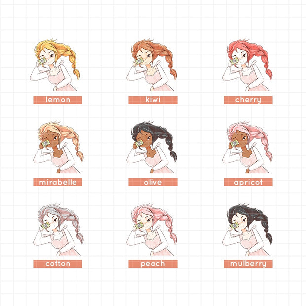 Blush | Picnic Diaries | Just Dolls Sticker | J296