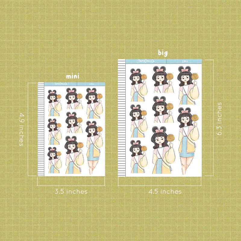 Bump Car | My Fair Ladies | Just Dolls Sticker | J301