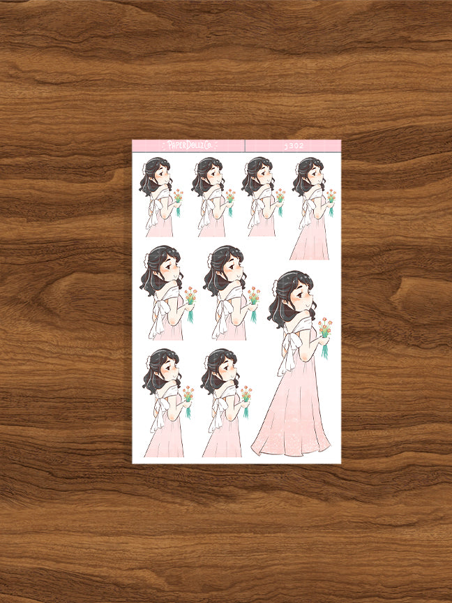 Secret Garden | Shades of Pink | Just Dolls Sticker | J302