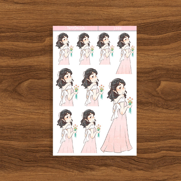 Secret Garden | Shades of Pink | Just Dolls Sticker | J302