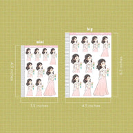 Secret Garden | Shades of Pink | Just Dolls Sticker | J302