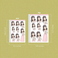 Sweet Stems | Shades of Pink | Just Dolls Sticker | J303