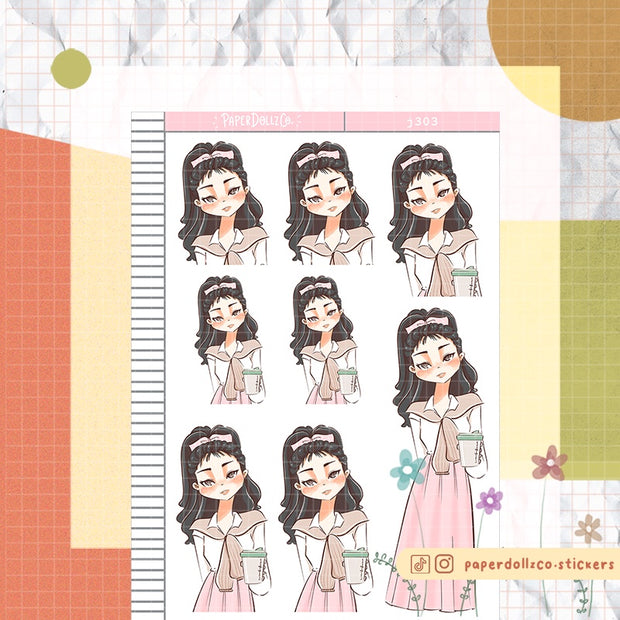 Sweet Stems | Shades of Pink | Just Dolls Sticker | J303