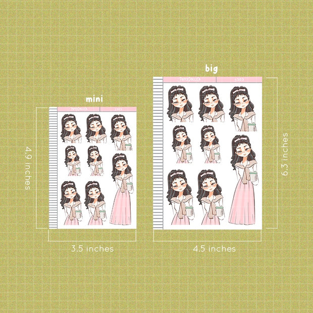 Sweet Stems | Shades of Pink | Just Dolls Sticker | J303