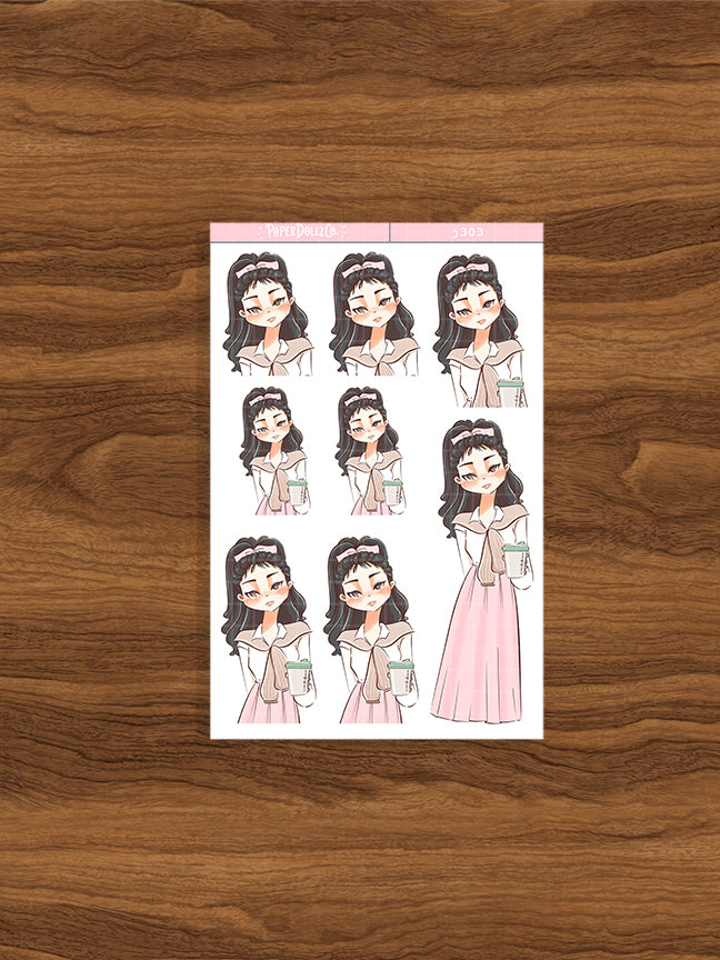 Sweet Stems | Shades of Pink | Just Dolls Sticker | J303
