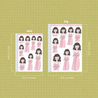 Blooms | Shades of Pink | Just Dolls Sticker | J304