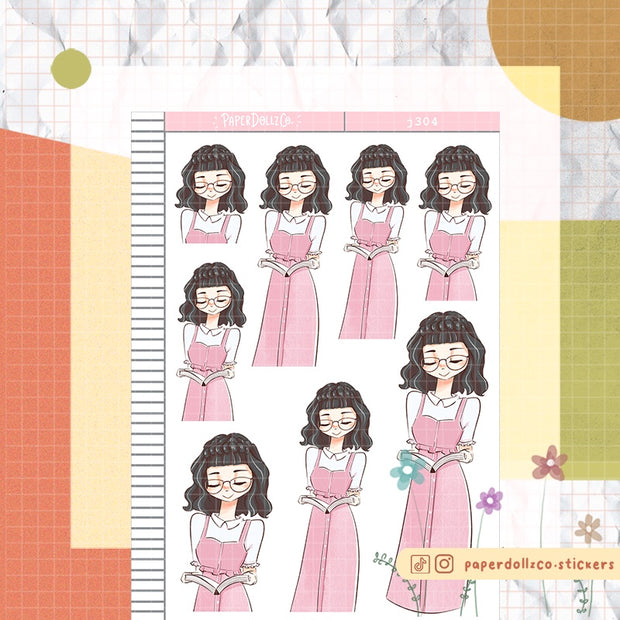 Blooms | Shades of Pink | Just Dolls Sticker | J304