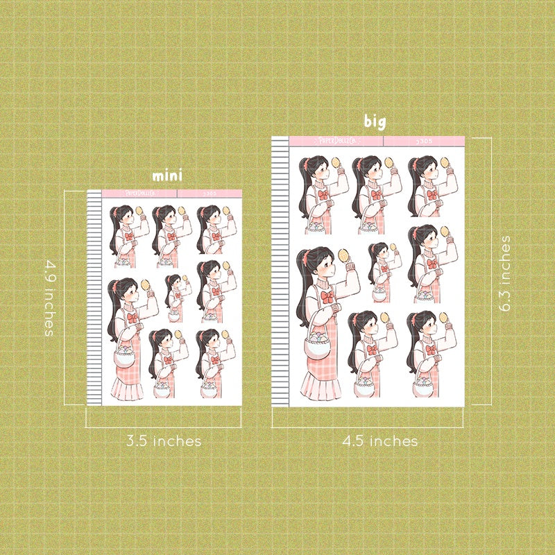 Happy Petals | Shades of Pink | Just Dolls Sticker | J305