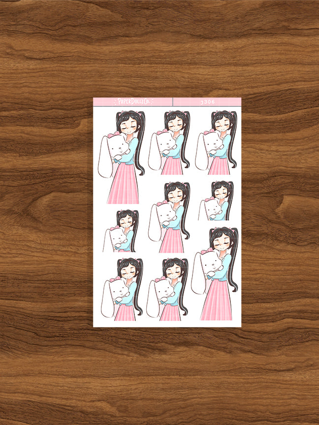 Beautiful  Blossoms | Shades of Pink | Just Dolls Sticker | J306