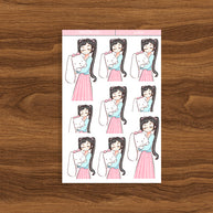 Beautiful  Blossoms | Shades of Pink | Just Dolls Sticker | J306