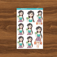 Sun-kissed | Summer Princess | Just Dolls Sticker | J309