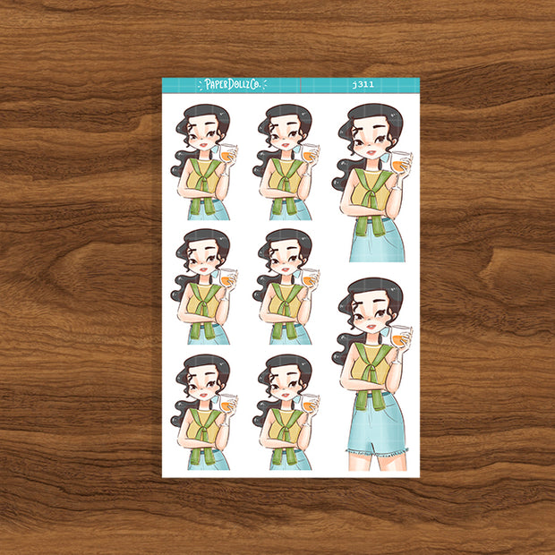 Sun-filled | Summer Princess | Just Dolls Sticker | J311