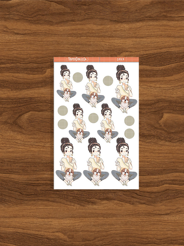 Shih Tzu  | Fur In Love | Just Dolls Sticker | J313