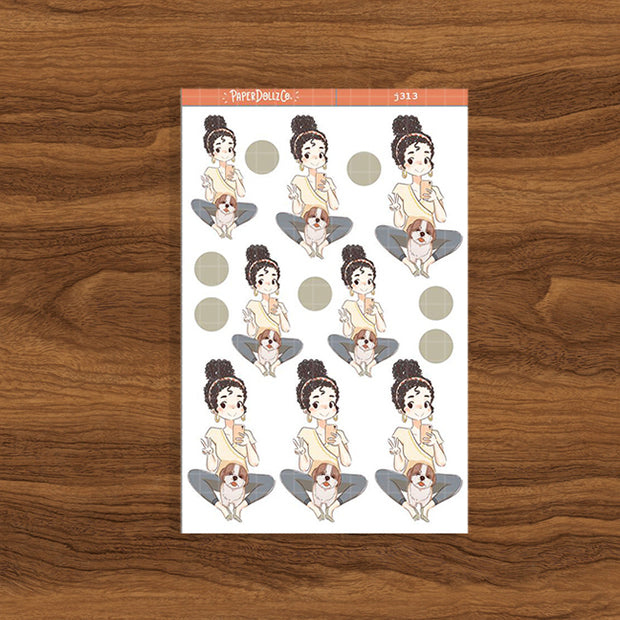 Shih Tzu  | Fur In Love | Just Dolls Sticker | J313