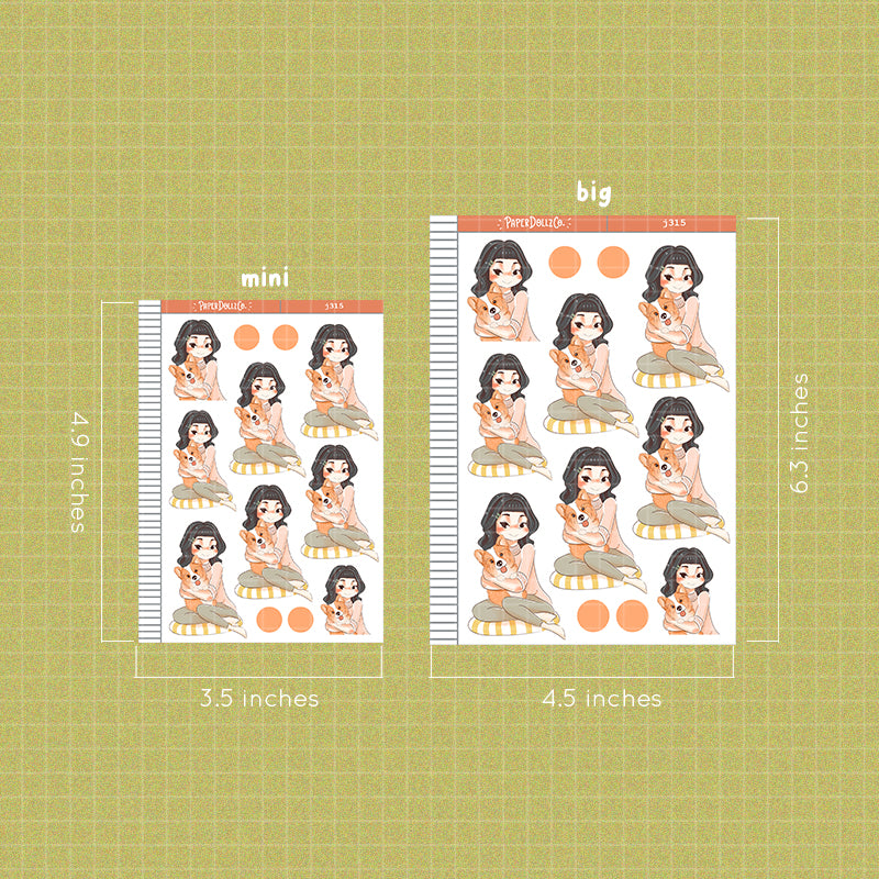Corgi  | Fur In Love | Just Dolls Sticker | J315