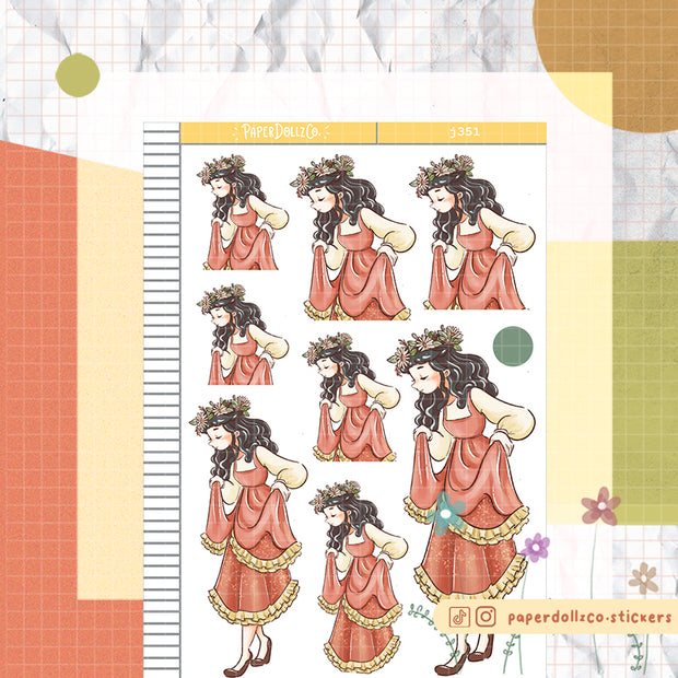Artist | The Pretty Petal | Just Dolls Stickers | J351