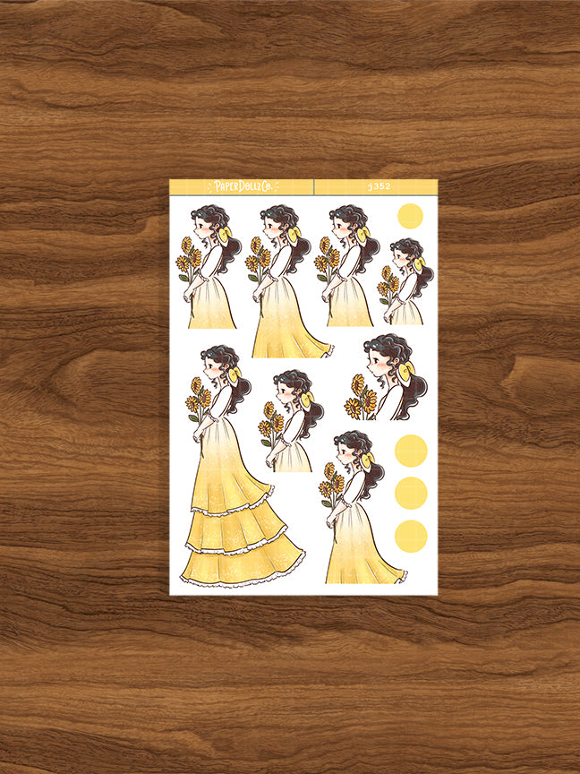 Vintage | The Pretty Petal | Just Dolls Stickers | J352