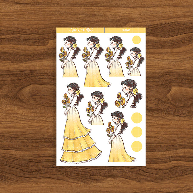 Vintage | The Pretty Petal | Just Dolls Stickers | J352