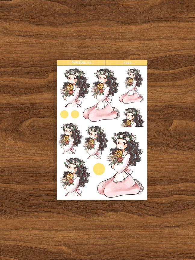 Blush | The Pretty Petal | Just Dolls Stickers | J353