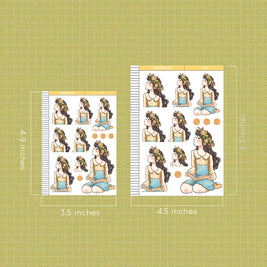 Retro | The Pretty Petal | Just Dolls Stickers | J354