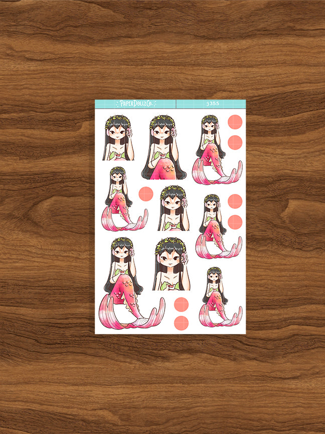 Retro | The Modern Mermaids | Just Dolls Stickers | J355