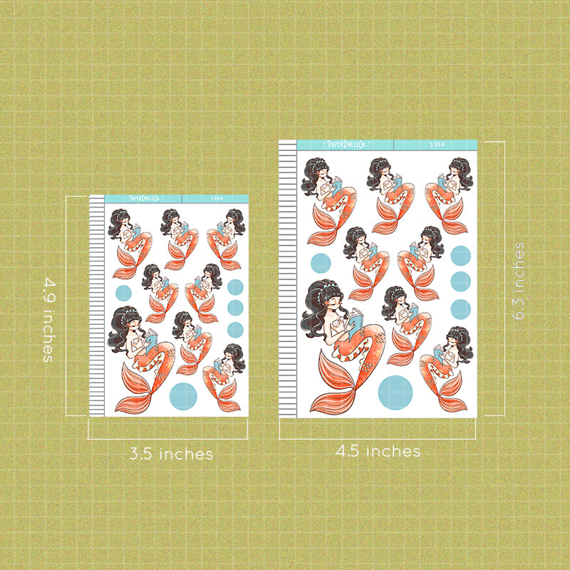 Bookish | The Modern Mermaids | Just Dolls Stickers | J356