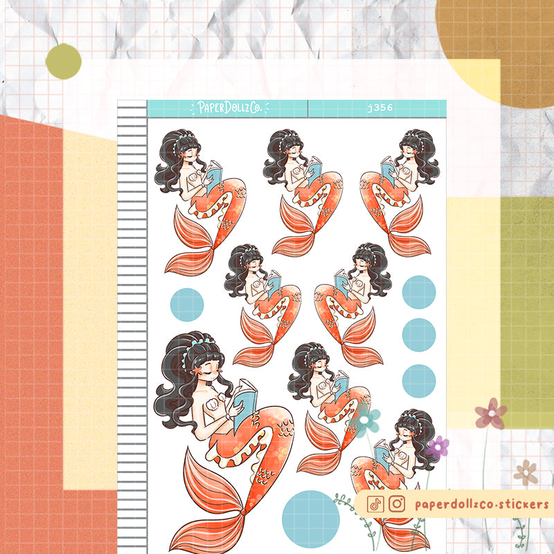 Bookish | The Modern Mermaids | Just Dolls Stickers | J356