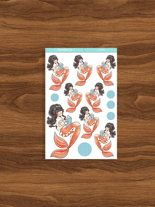 Bookish | The Modern Mermaids | Just Dolls Stickers | J356