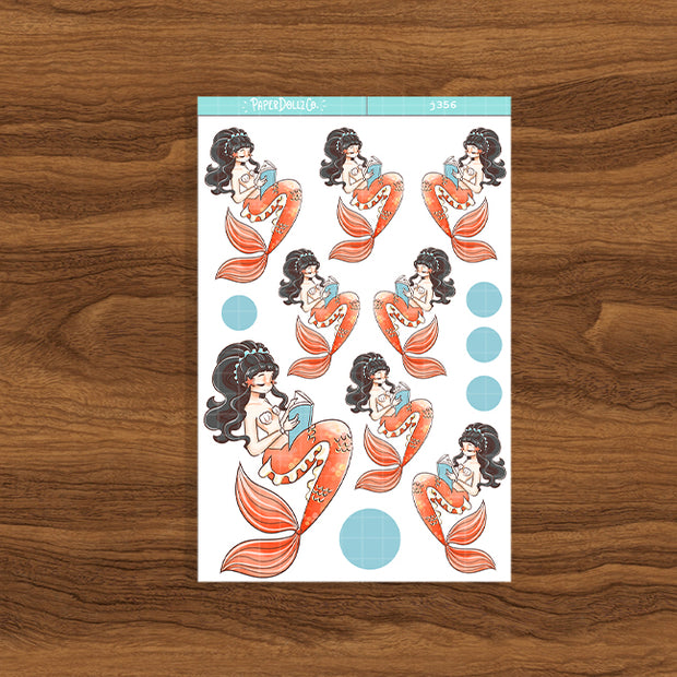 Bookish | The Modern Mermaids | Just Dolls Stickers | J356