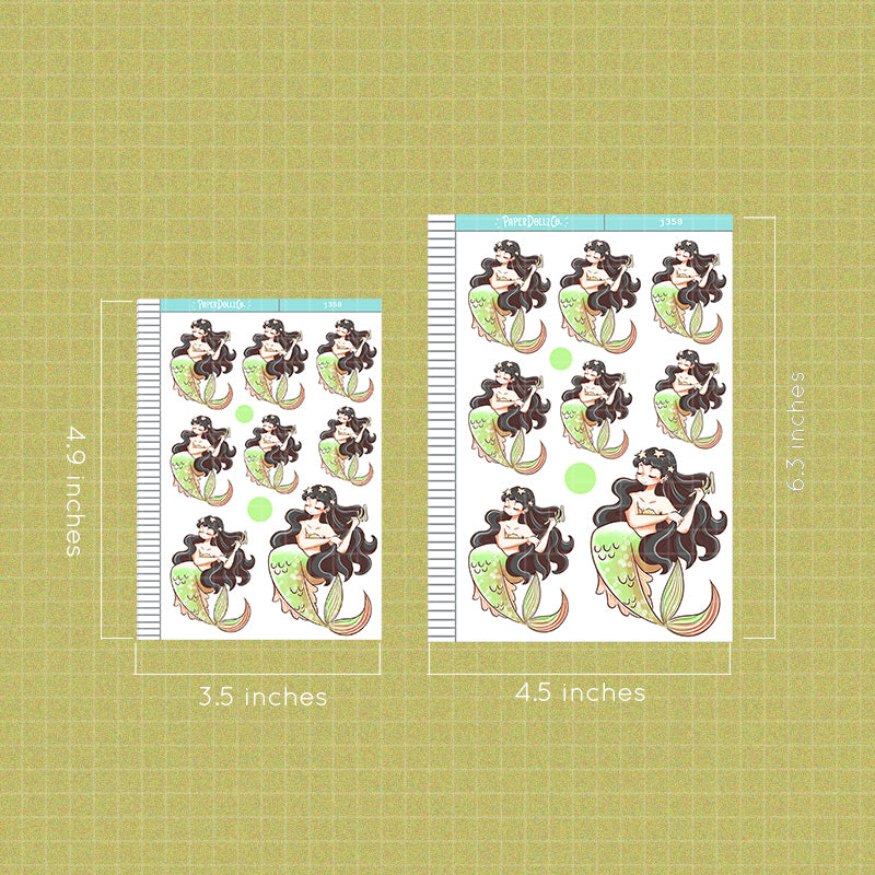 Stylish | The Modern Mermaids | Just Dolls Stickers | J358
