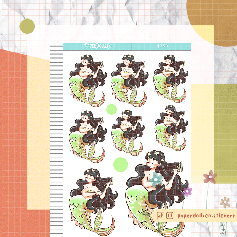 Stylish | The Modern Mermaids | Just Dolls Stickers | J358