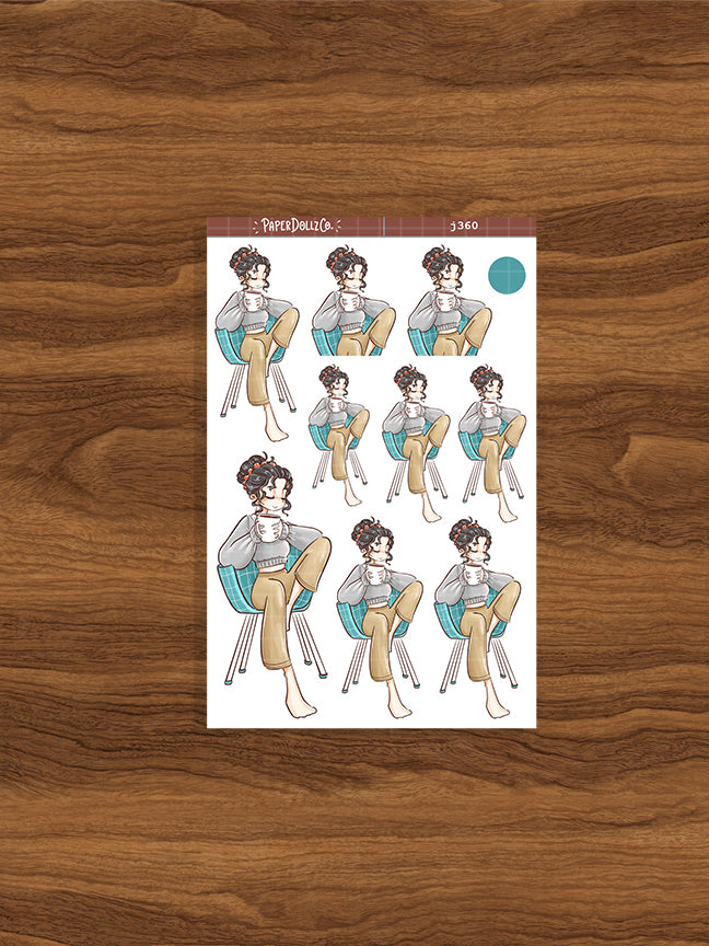 Cozy Coffee | Home Buddy | Just Dolls Stickers | J360
