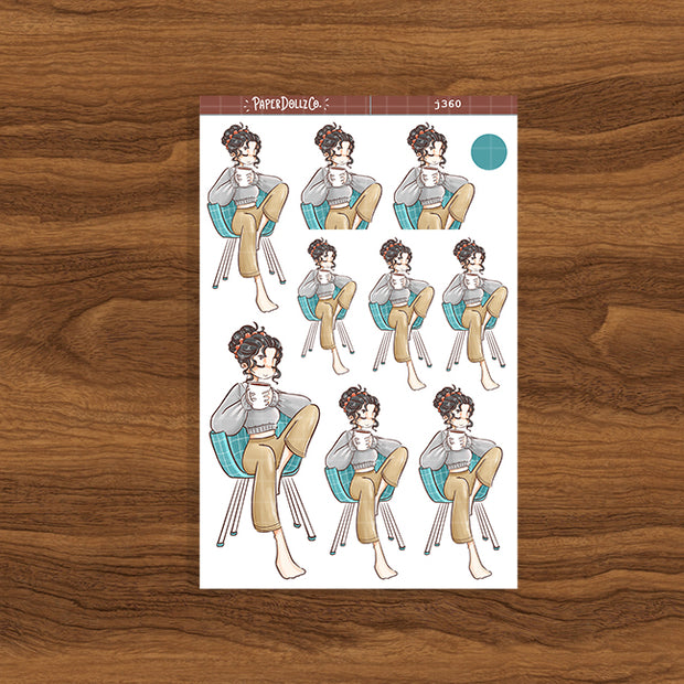 Cozy Coffee | Home Buddy | Just Dolls Stickers | J360