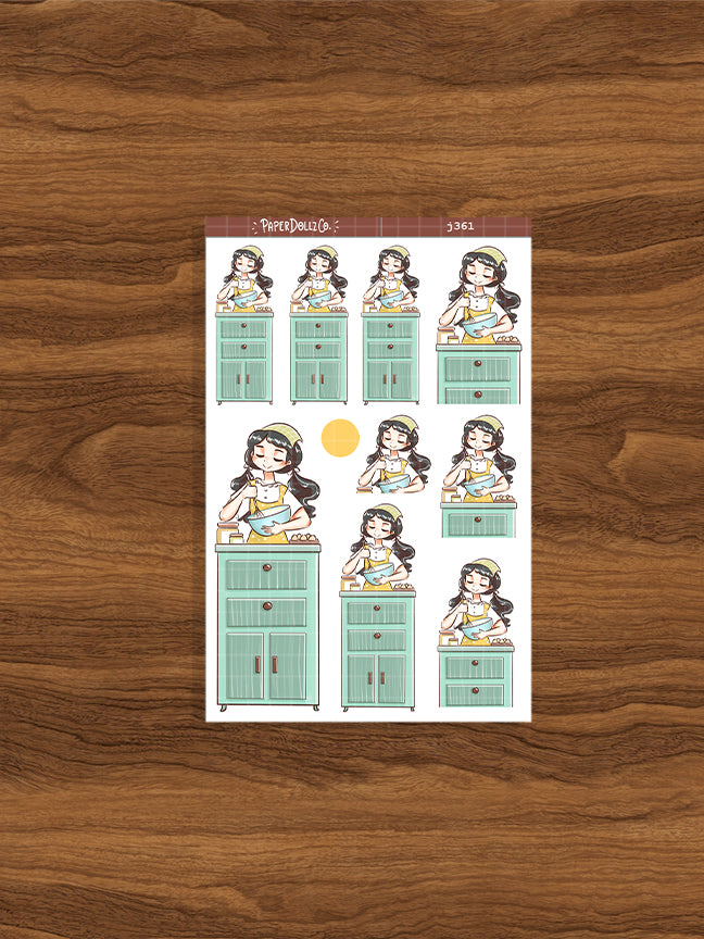 Cooking | Home Buddy | Just Dolls Stickers | J361