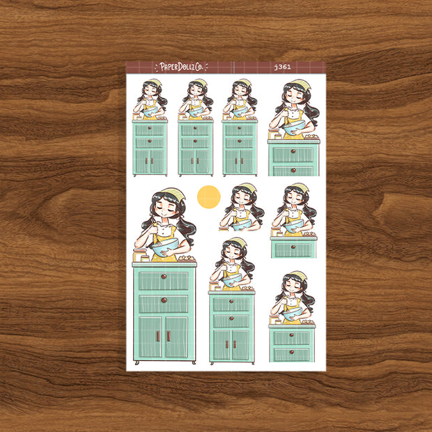 Cooking | Home Buddy | Just Dolls Stickers | J361