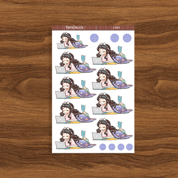 Binge-watch | Home Buddy | Just Dolls Stickers | J362